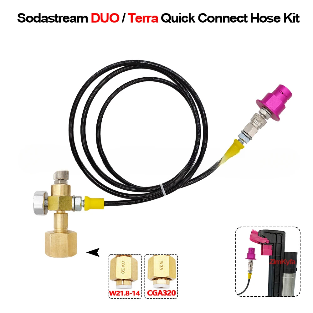 Sodastream DUO/Terra special new soda sparkling water machine quick connection large bottle through the trachea