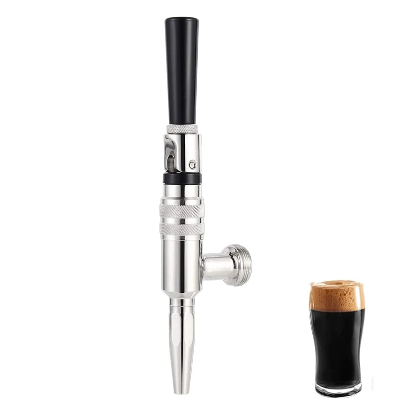 

Nitro Cold Brew Faucet Coffee Tap,Stainless Steel Kegging Tap for Stout Beer,Creamy Cascade Effect,For Kegerator & Coffee System