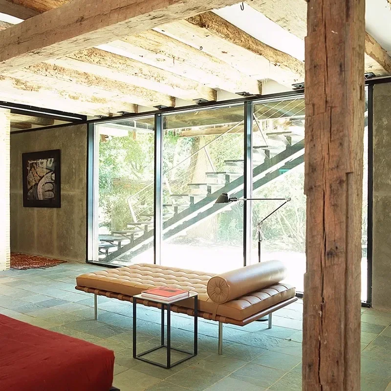 برشلونة أريكة سرير شقة صغيرة حديثة بسيطة واحدة الترفيه مكتب نموذج غرفة الغداء صالة كرسي كرسي ثنائي الغرض