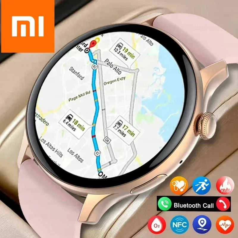 

Xiaomi GPS Смарт-часы Женские True AMOLED 466*466 HD Экран Трекер здоровья Спортивные NFC Голосовые Bluetooth-вызовы Смарт-часы Женские