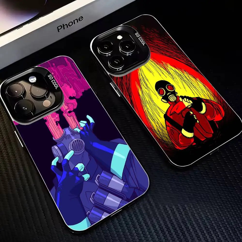 

Team F-Fortress 2 Game Phone Case For iPhone17,16,15,14,13,12,11 Plus,Pro Max Black Matte Shockproof Cover