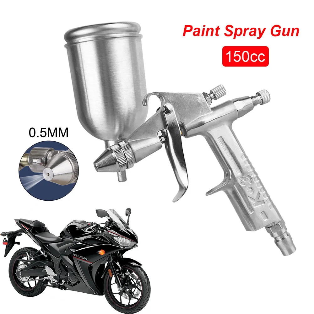 

0.5mm Nozzle Pneumatic Sprayer Motorcycle Care Airbrush Air Paint HVLP Spray Gun Car Polisher Painting Aerograph Spraying Tools