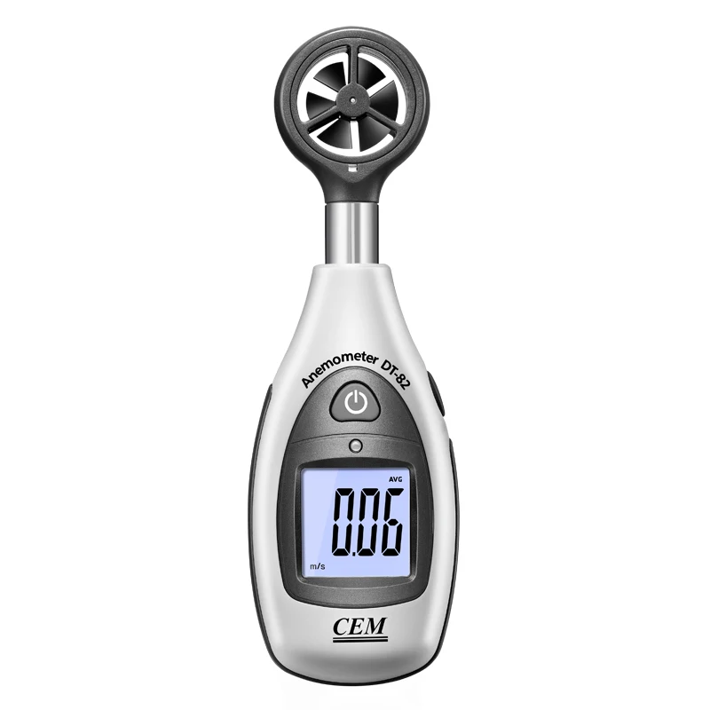 CEM DT-82 Handheld Professional Digital 5 Units Wind Speed Meter Sensor