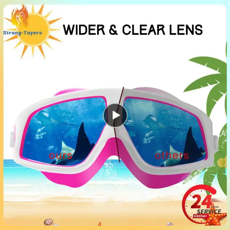 

Waterproof Non-slip Durable Uv Professional Comfortable Adjustable Straps For Perfect Fit Swimming Goggles Silicone