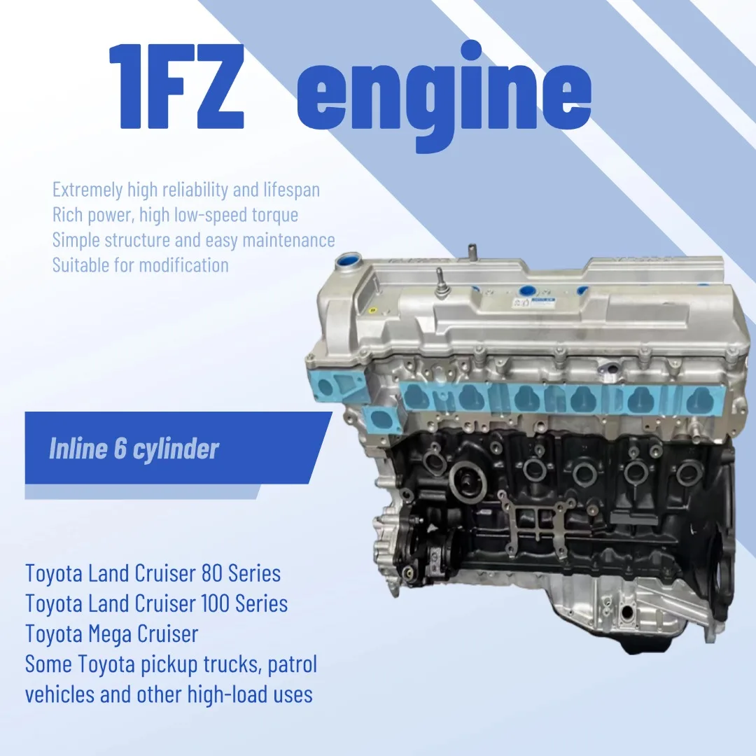 Nuevo conjunto de motor de cilindro 1FZFE L6 para vehículo todoterreno Toyota Land Cruiser SUV FZJ100 Prado