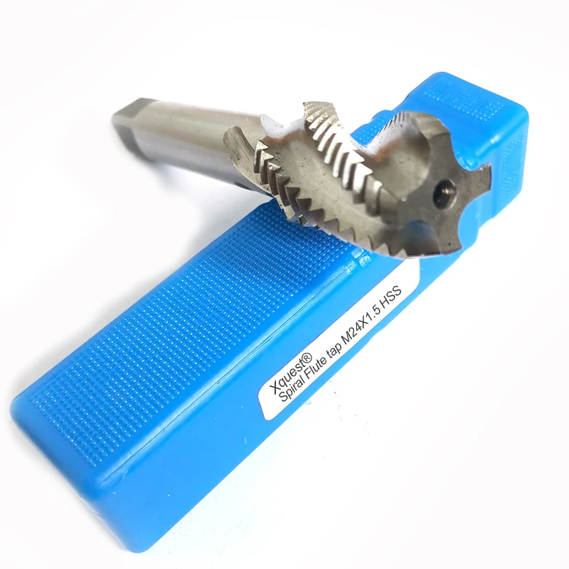 XQuest HSS Spiral Flute Tap M24ขวามือFineสกรูเกลียวเกลียวเกลียวก๊อกM24X3 M24X2 M24X1.5 M24X1