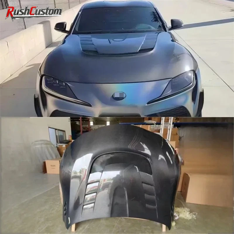 

For Toyota Supra A90 A91 ReaI Carbon Fiber Engine Hood Cover Kit