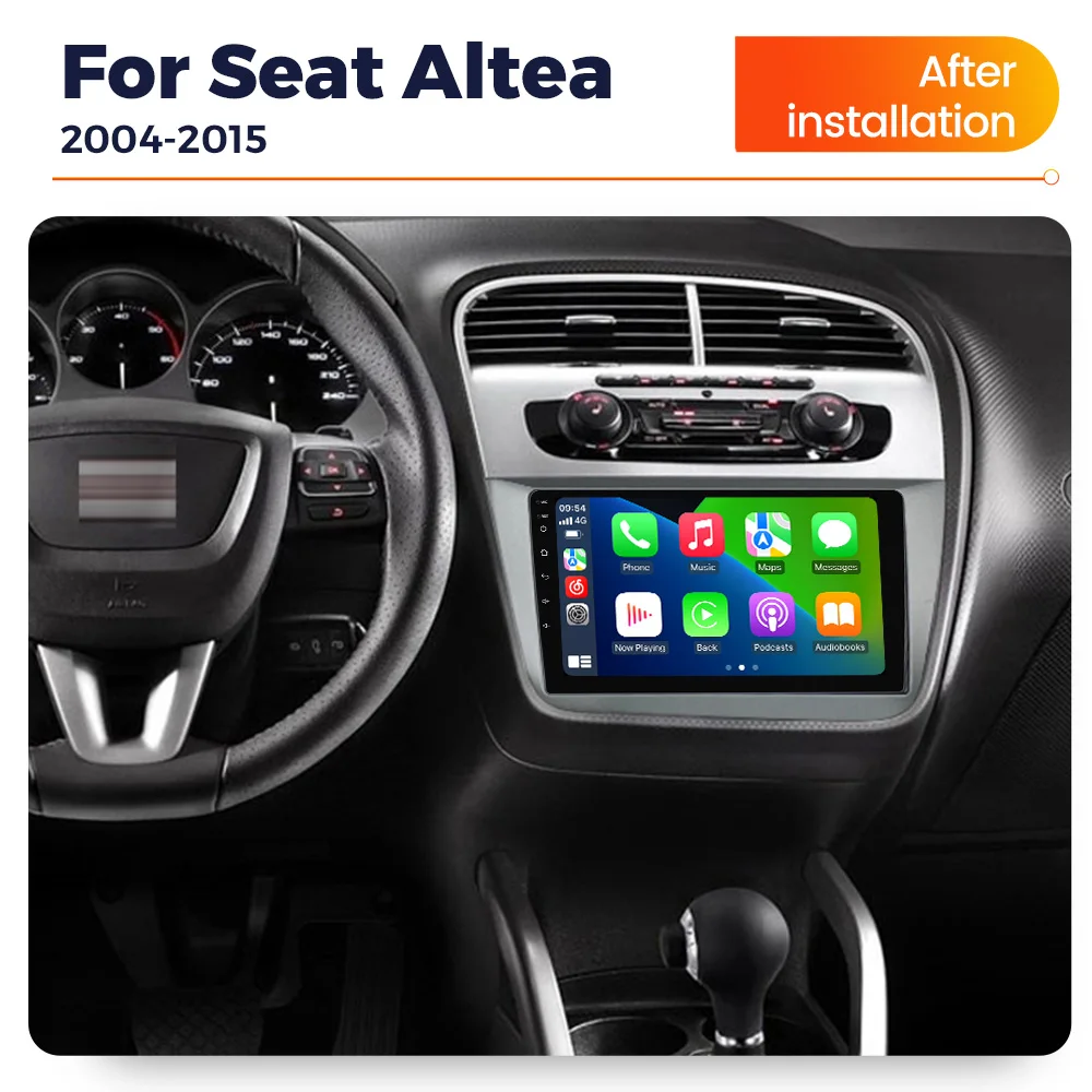 MEKEDE IPS-Bildschirm Android All-In-One-Autoradio für Seat Altea XL Toledo 3 2004–2015 Carplay GPS Stereo DVD Multimedia Player