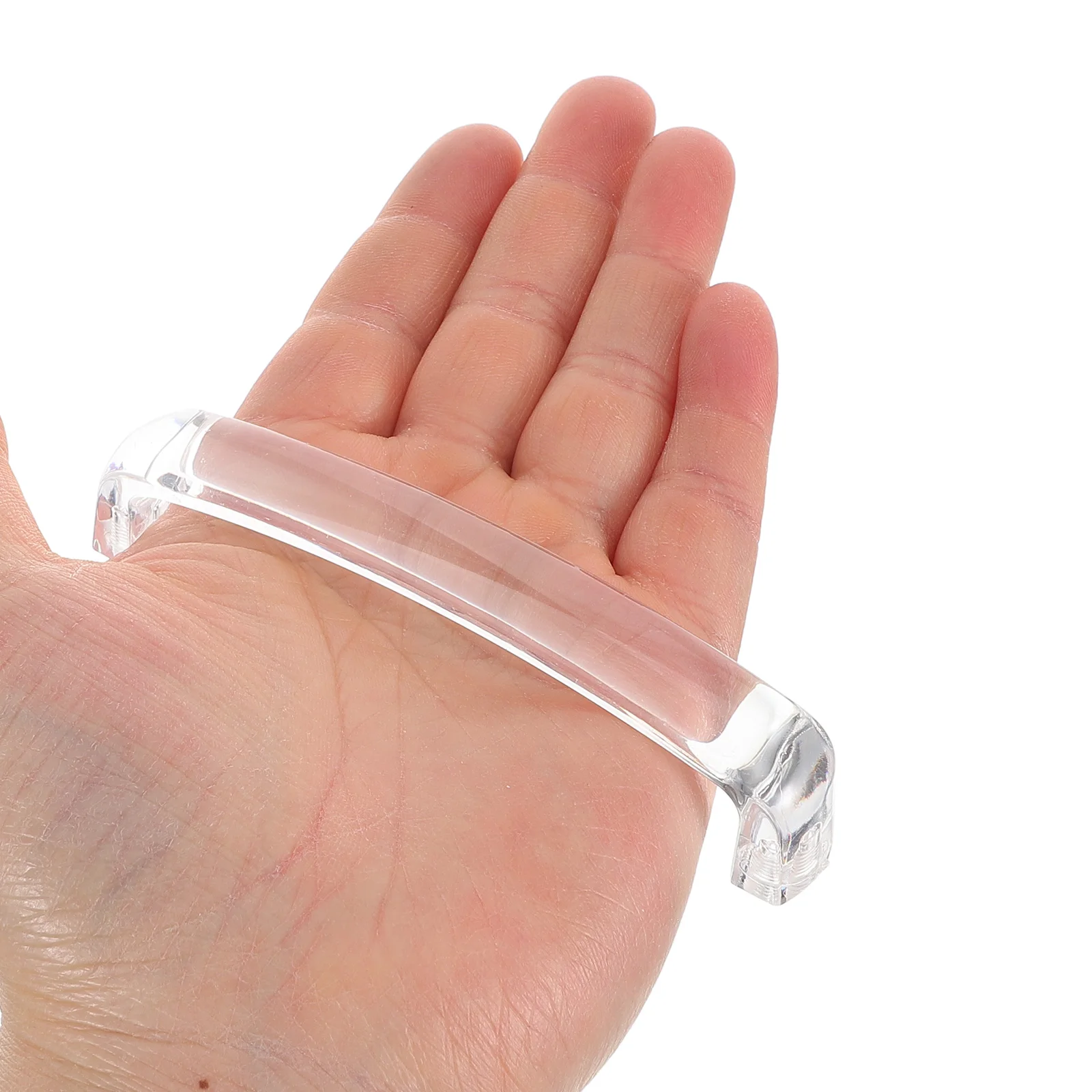 

Transparent Drawer Handle Acrylic Door Pulls Cabinet Concealed Kitchen Handles Furniture Modern Decor Solid Design Longlasting