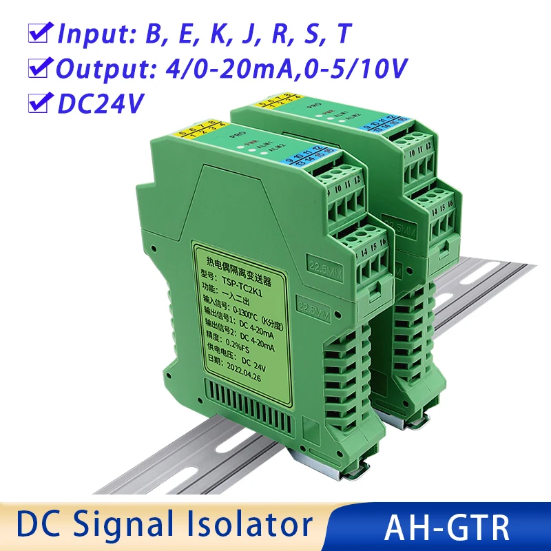 

Изолятор сигнала термопары K/B/E/J/R/S/T вход многоканальный 4-20 мА температурный сигнал изоляционный передатчик