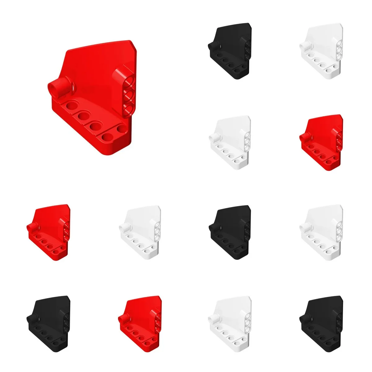 10 stks 64680 Gebouwen Blokken Panel Kuip Bricks 13 Grote Korte Gladde Onderdelen Kant Een Montage Speelgoed Voor Technische Model sets