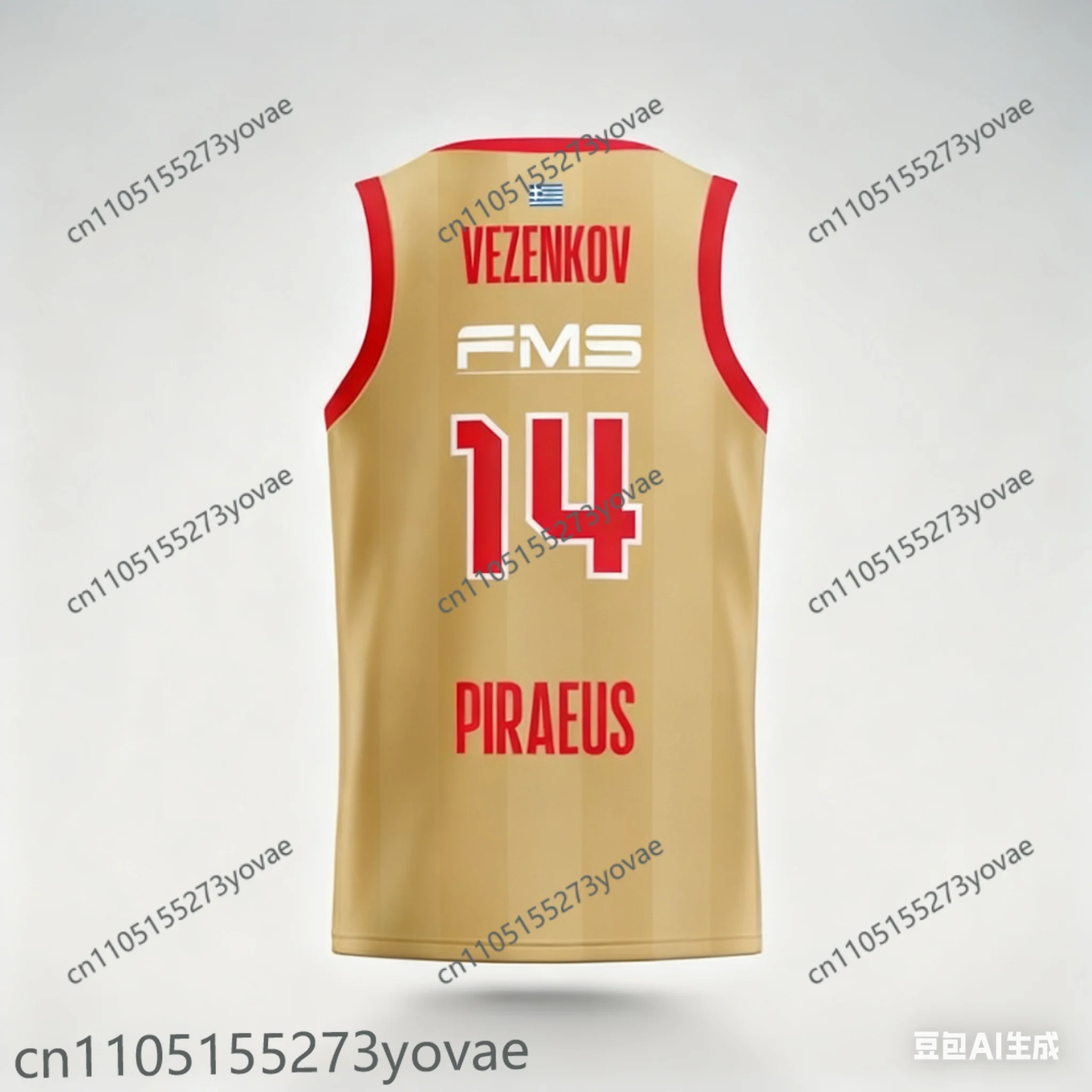 

3D Summer European Basketball National Team Jerseys Basketball Training Jerseys T-shirt 3D Sports Jerseys Olympiacos Jerseys