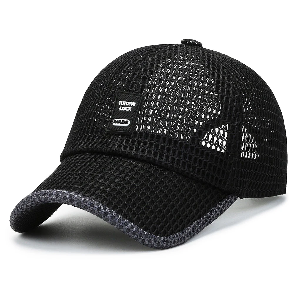 Sunmmer Mesh Baseball Hat For Men Women Cool Breathable Sunshade Peaked Cap Outdoor Sunscreen Duck Tongue Caps Visors Gorras 모자