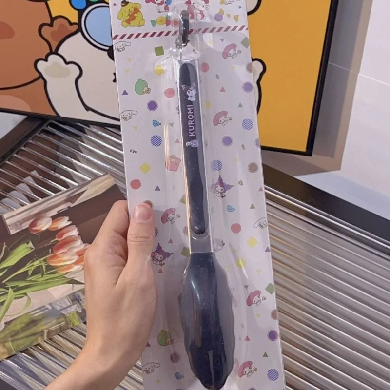 

Силиконовые щипцы Hello Kitty Cinnamoroll в стиле аниме Kawaii Sanrio, милые щипцы для стейка из нержавеющей стали с рисунком My Melody Kuromi, подарки