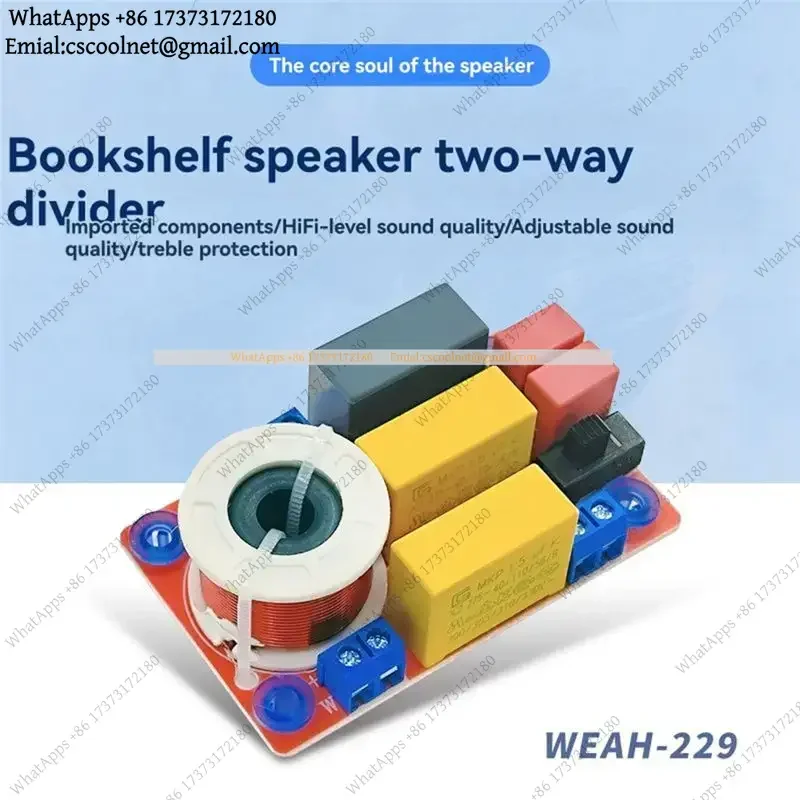 k06 2 Way Audio Speaker 100W Crossover Treble Bass Module Frequency Divider Adjust Bookshelf Speaker Filter