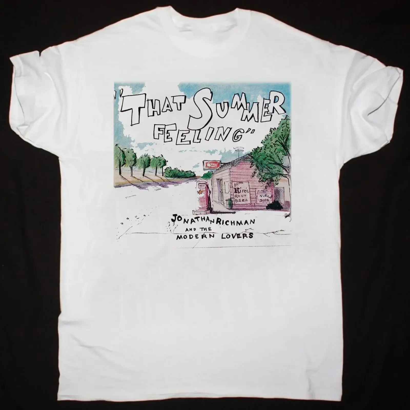 T shirt bianca Jonathan Richman musica per amanti cotone S 5XL vintage Washed streetwear Top For Everyday Wear fashion Slightly