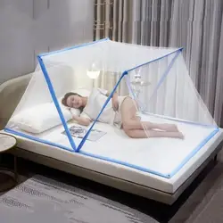 Bed Mesh Tent Folding Dormitory Single Bed Mesh Bed Net Covers Portable Mosquito Forbidden Breathable Bedroom Outdoor Trip Tent