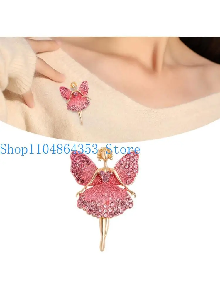 652F Fade Resistant Alloy Brooch Ballet Designs Maintains Beauty Over Long Time