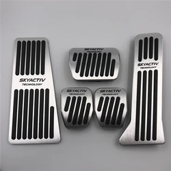 Car Gas Pedal Cover For Mazda 2 3 Atenza Axela BL BM 6 GH GJ CX-5 CX5 CX3 CX7 CX8 CX9 Modify Footrest Mat Decorative Metal Pad