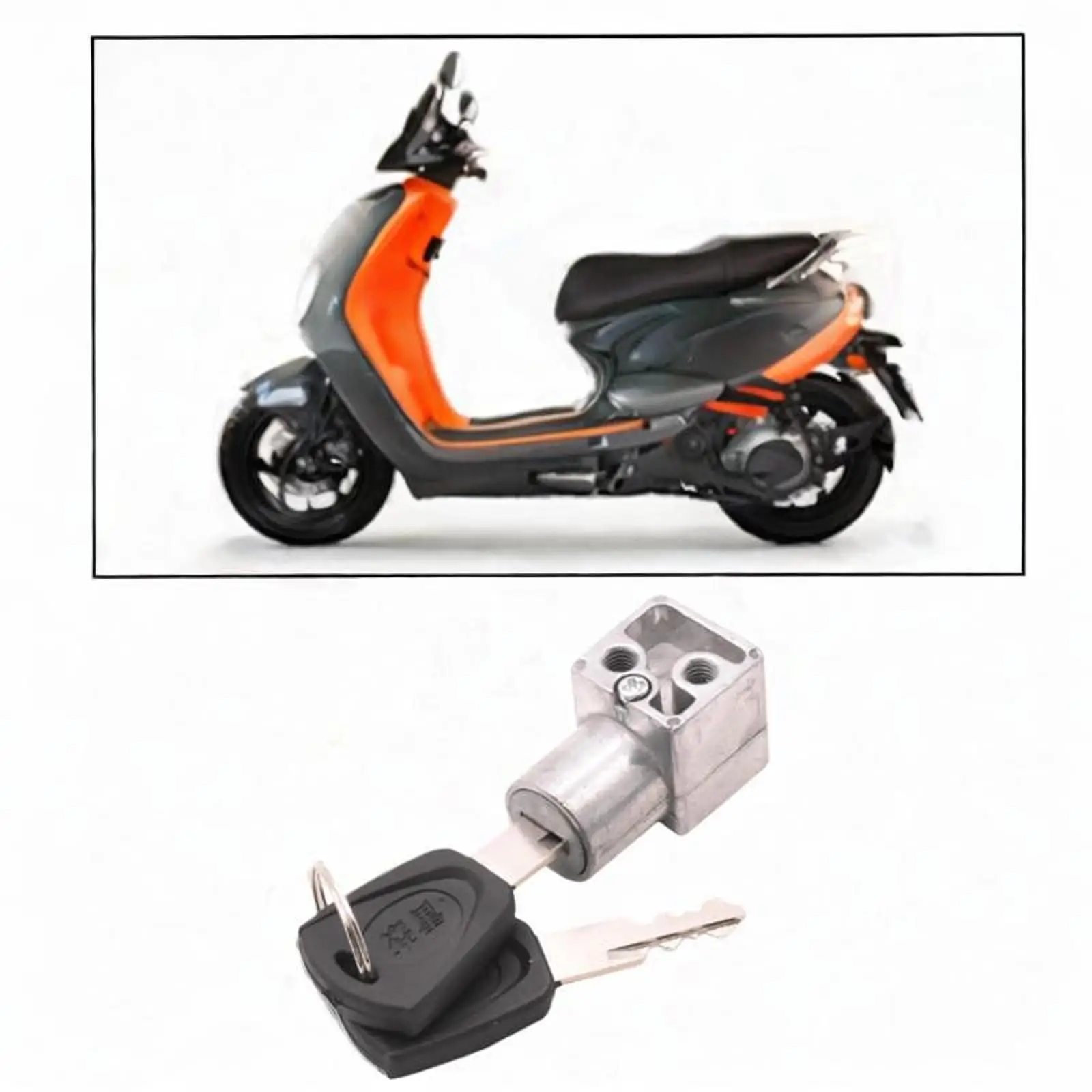 Practical Metal Battery Box Safe Lock Set with Keys Anti Theft Cylinder for Electric Bikes Conversion Kit