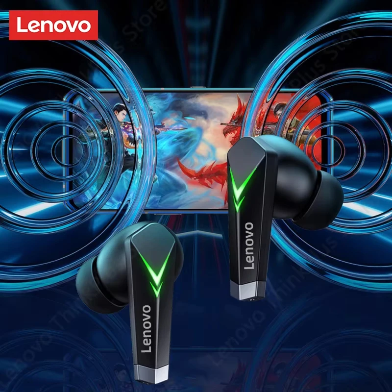 100% Nieuwe Originele Lenovo LP6 GM1 GM5 Tws Gaming Oortelefoon Draadloze Buletooth Hoofdtelefoon Met Dual Mode Headset Mic Muziek Oordopjes