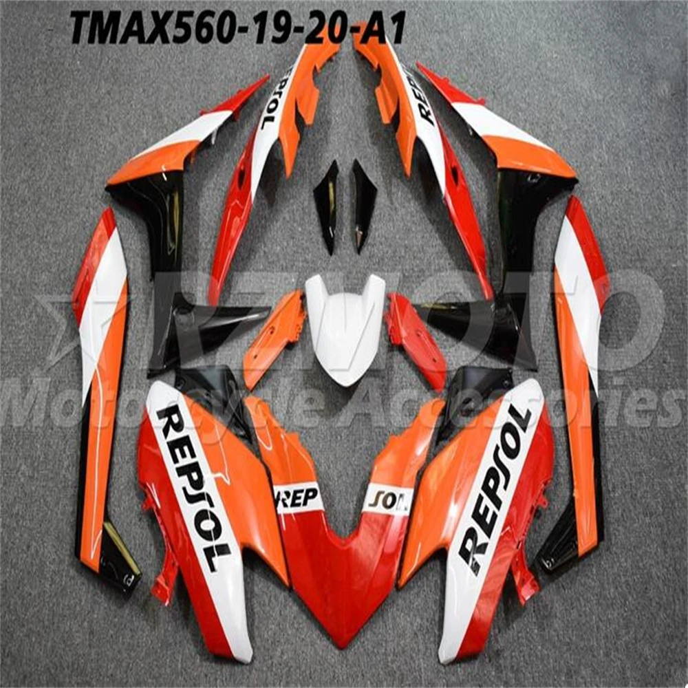 

Новый комплект обтекателей для мотоцикла ABS, подходит для YAMAHA TMAX560 2019 2020 2021 T-MAX 560 19 20 21 tmax, кузов под заказ Repsol