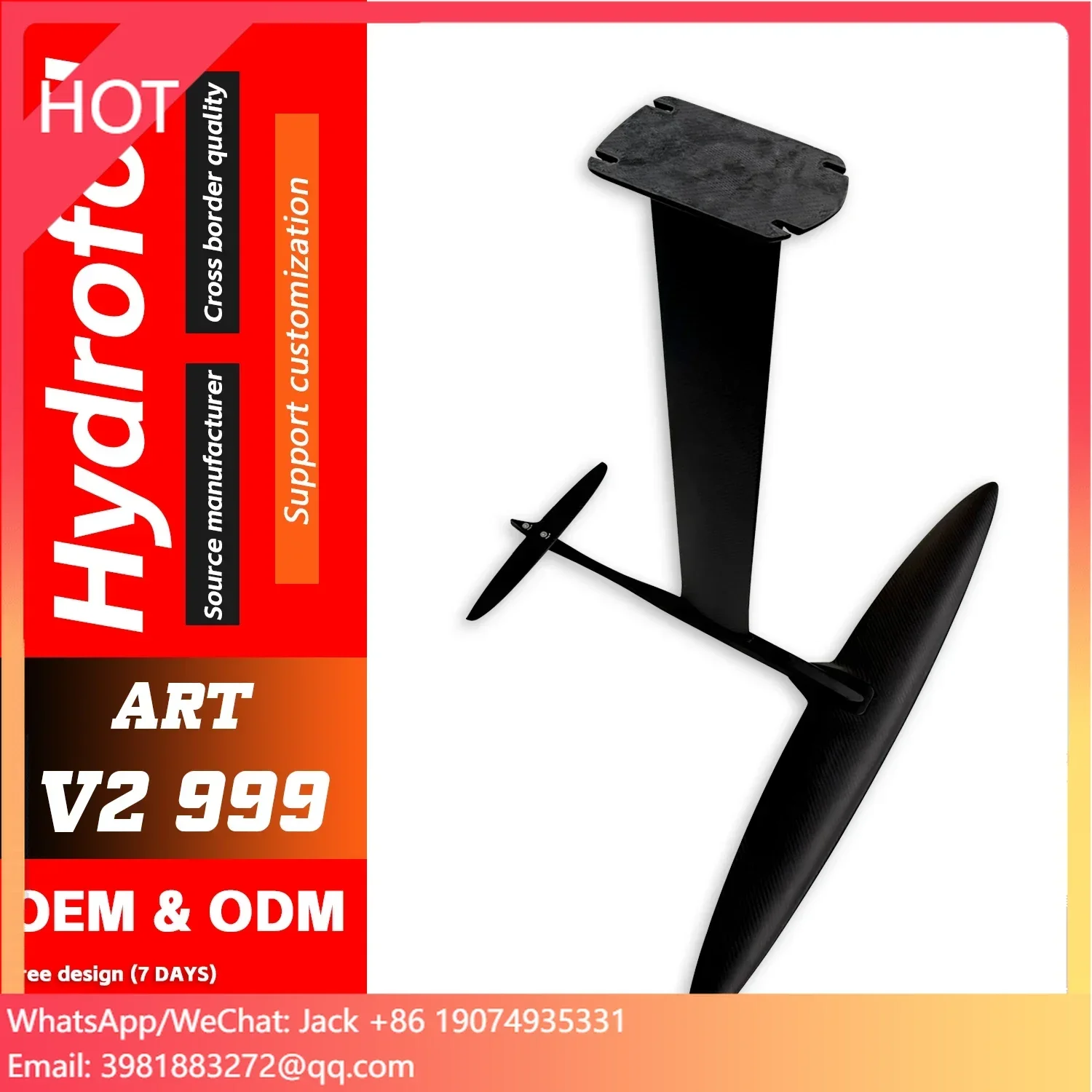 

New Arrival ART V2 999 Carbon Hydrofoil Motorized Surfboard Efoil Wind Foil Surf Kite Wing Hydrofoil Surfboard Waterplay Surfing