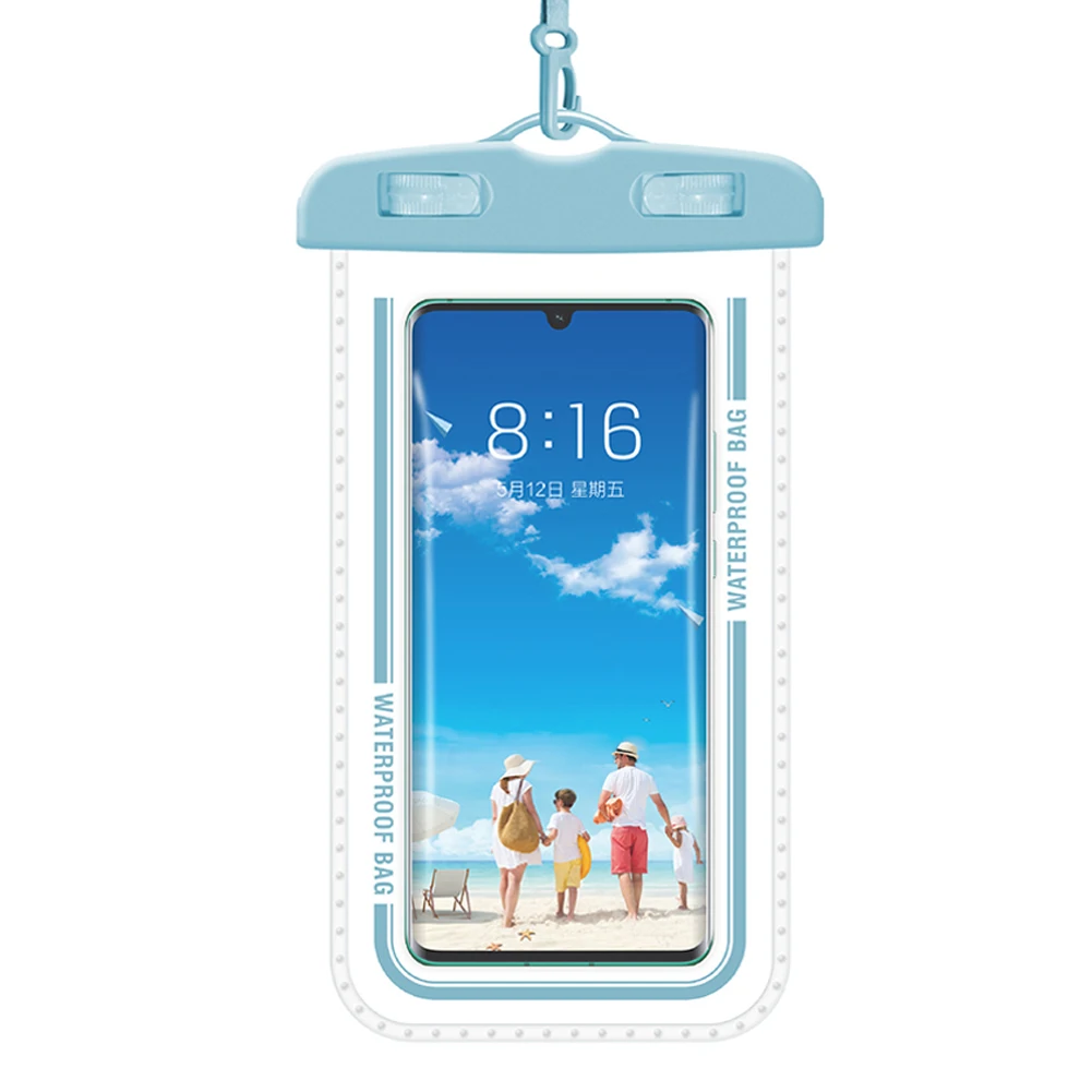 علامة تجارية جديدة وقابلة للاستبدال ​ حقيبة مقاومة للماء معدات السباحة 19*11 سنتيمتر 50 جرام 6 ألوان مريحة للحمل PVC + ABS