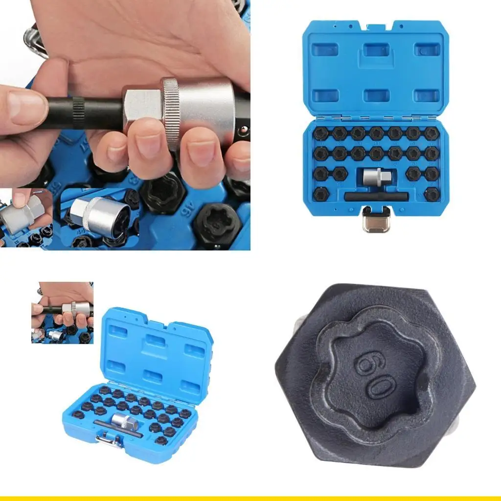 SZCH D-Wheel Lock Locking Lug Nut Removal Tool for Multiple Model Vehicle