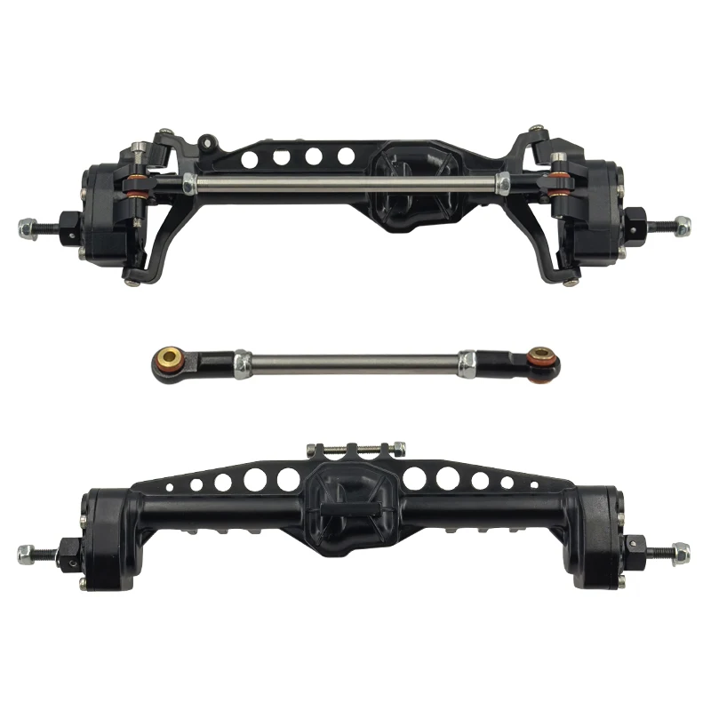 Osiowy Scx10 iii Gladiator Jeep Cj7 Wrangler ulepsza części akcesoria metalowe aluminiowe przednie i tylne osie portalowe nadwozie