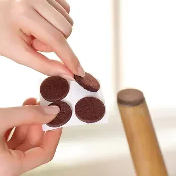72PCS Thicken Self Adhesive Felt Chair Leg Pads Floor Protectors Furniture Legs Table Leg Covers Round Bottom Anti-Slip Pads image 5