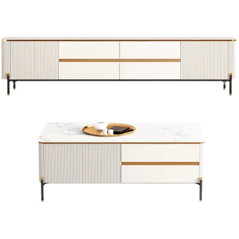 

TV cabinet Modern luxury living room furniture Wooden TV table