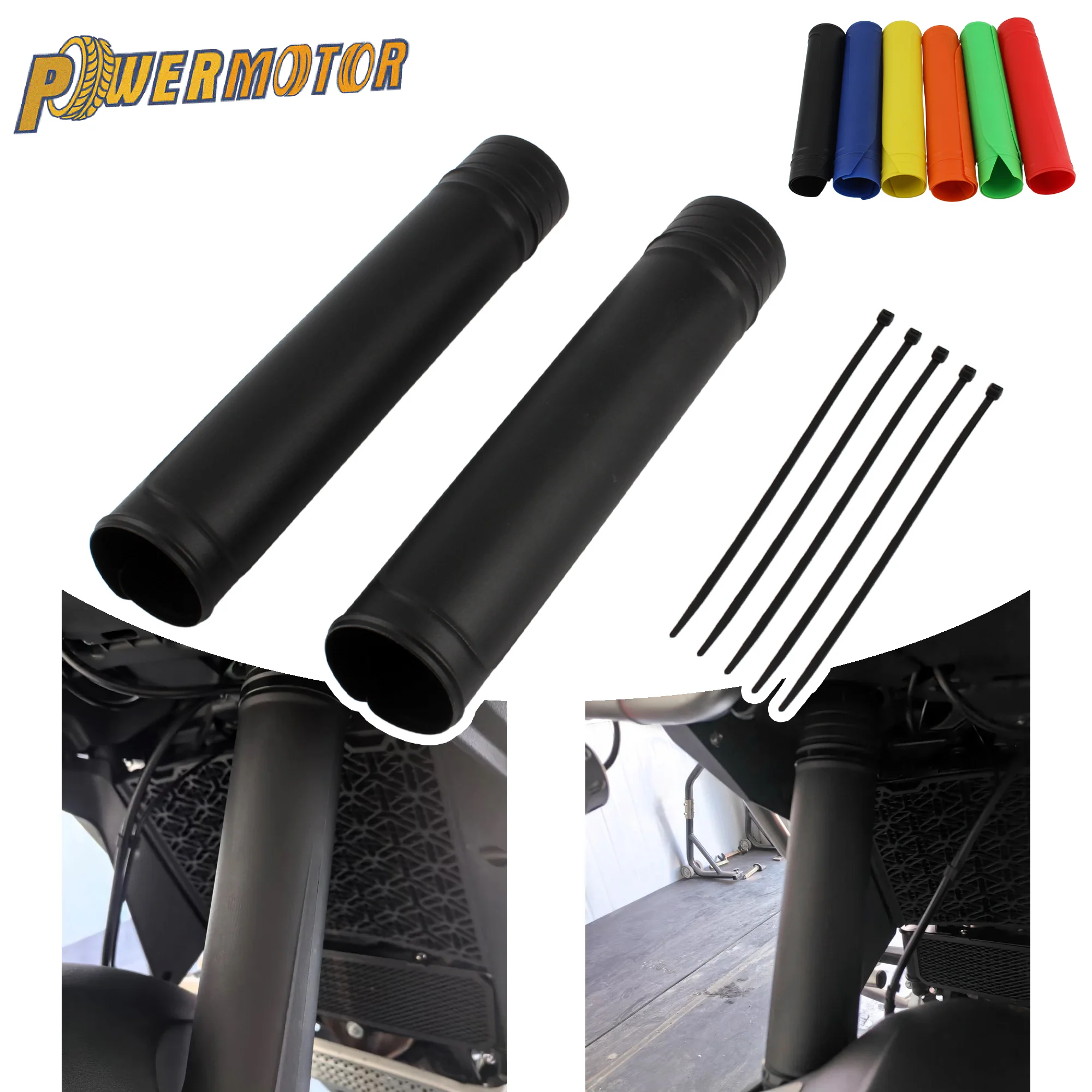 

Защитная передняя вилка для мотокросса, защита амортизатора, обертка, кожа вилки для KTM Honda Kawasaki Suzuki Yamaha, защитные детали