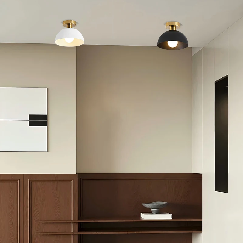 Nordic Style Ceiling Lamp Chandelier Large 7.8 Inch Lampshade E27 Socket Wired for Corridors Balconies Living Areas