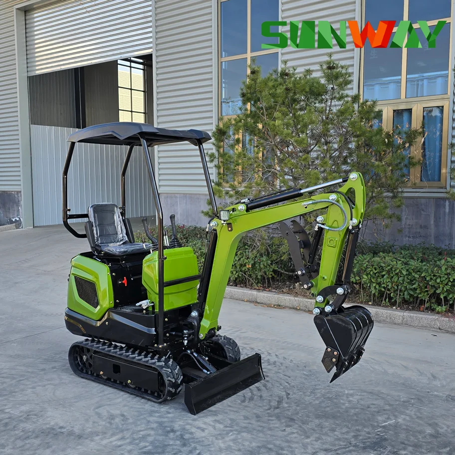 

Fast Delivery Powerful Hydraulic Crawler 1.2 Ton Mini Excavator With Free Bucket For Sale
