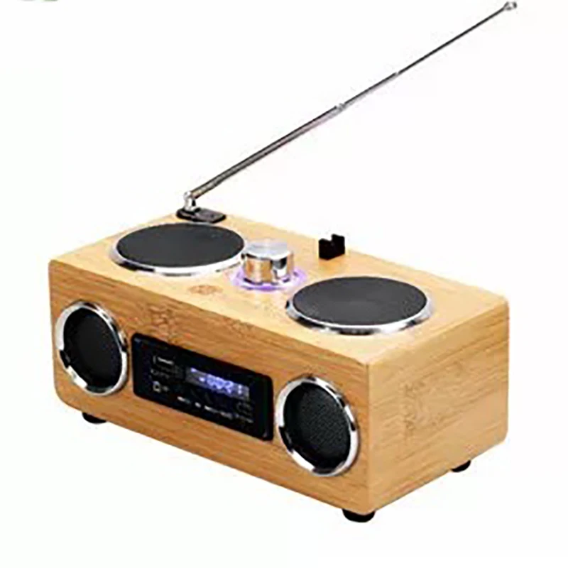 

Mini Outdoor FM Radio Sound Box Portable Bluetooth Music Player Home Audio System Supports USB Flash Drive with Remote Control