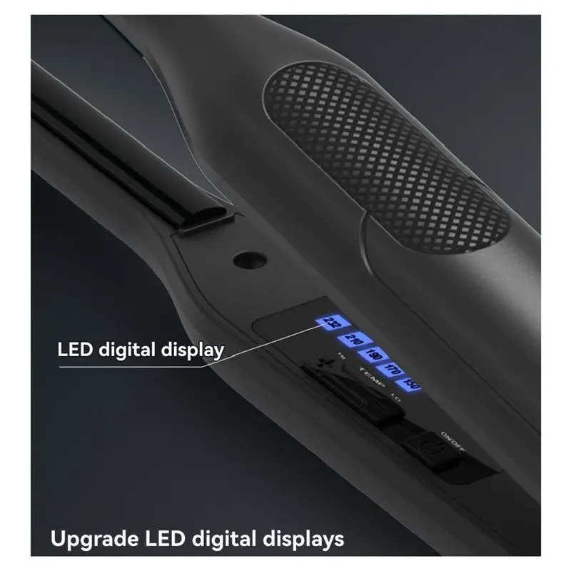 【ELATED】Home Styling Curling Iron Small Flat Iron For Men And Women Curling Iron EU Plug