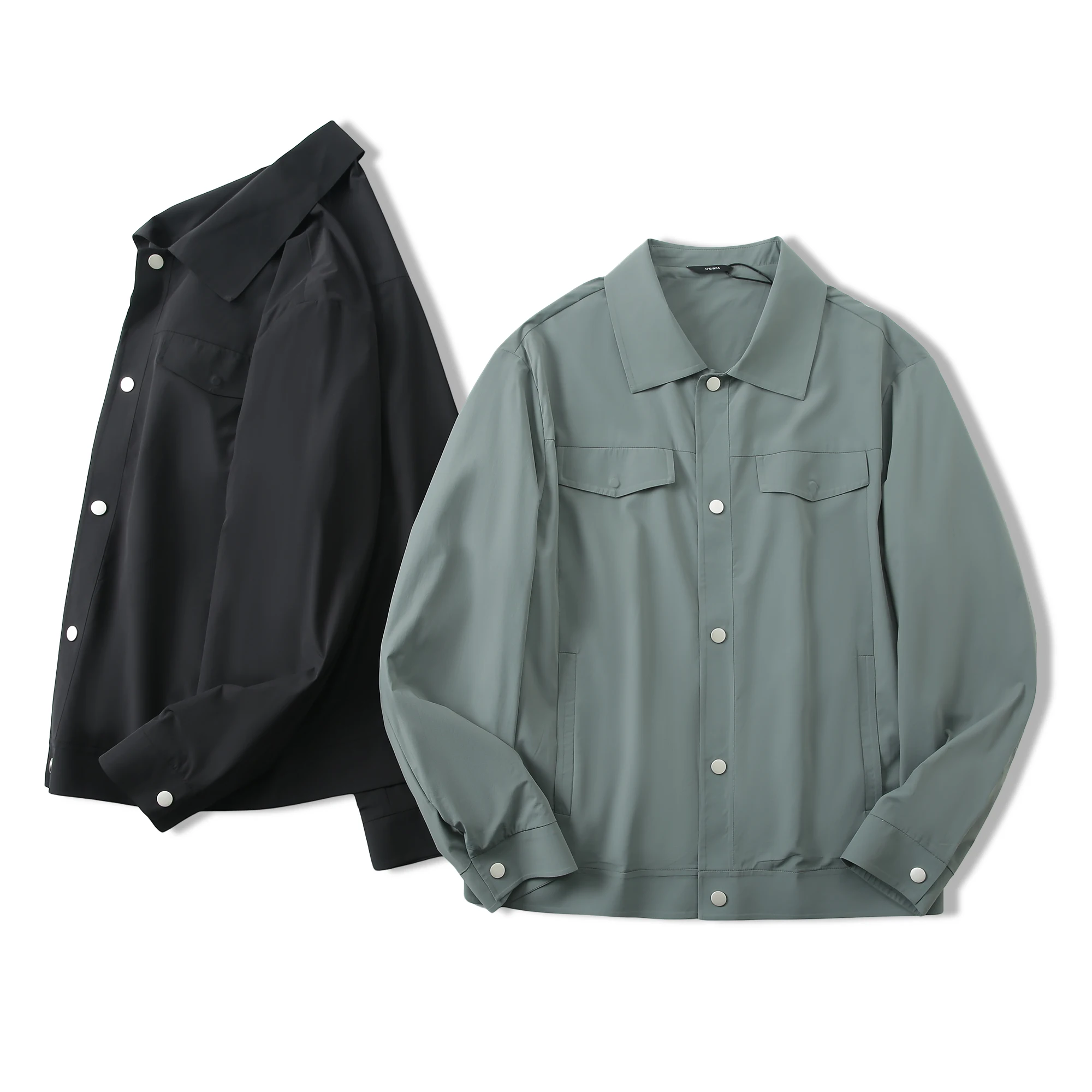 

Lightweight Comfortable Skin-friendly Men's Casual Outdoor Waterproof Jaet Faionable Early Autumn New Sle Long Sve S...