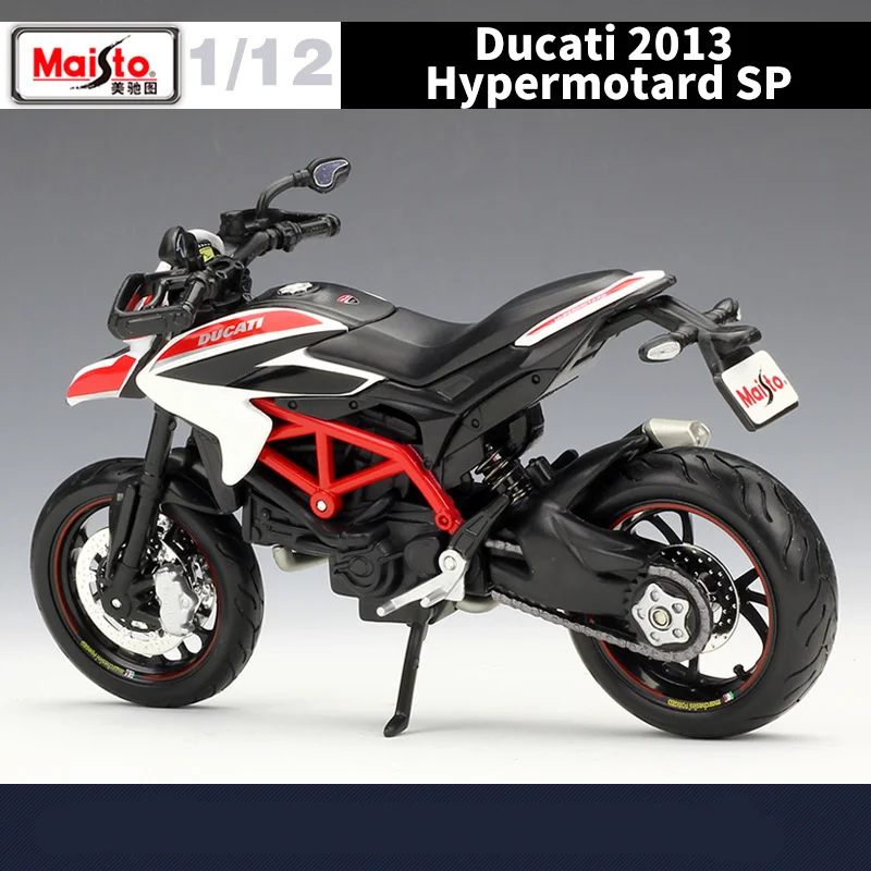 Maisto 1:12 DUCATI 2013 Hypermotard SP Alloy Racing Motorcycle Model Simulation Diecast Metal Street Motorcycle Model Kids Gifts