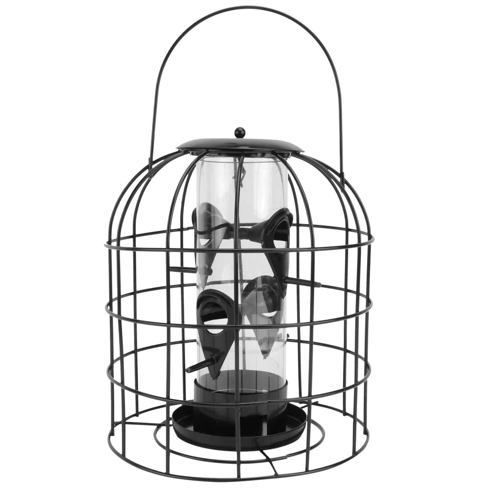 PC Tube Feeder for Outdoor Birds Feeders Feeding Tool Hanging Squirrel Outdoors The outside Automatic Accessories Cage