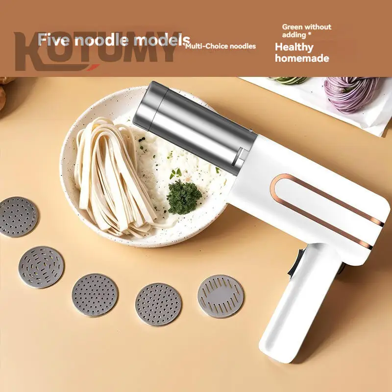 Ручная беспроводная машина для производства лапши Портативная беспроводная домашняя машина для изготовления макаронных изделий Ручная автоматическая машина для изготовления лапши из нержавеющей стали