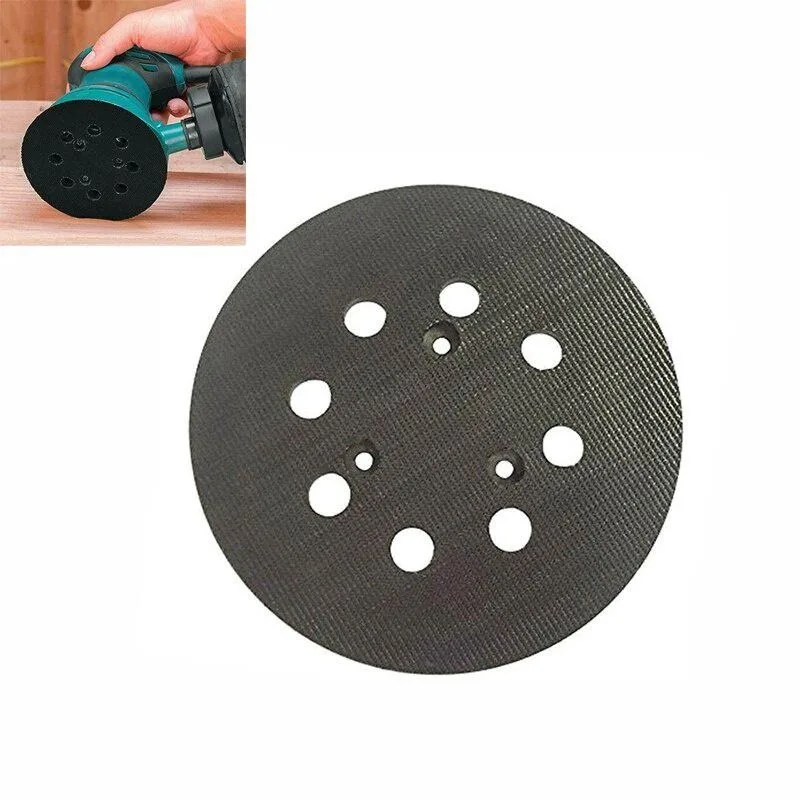 1Pc 5 Inch 8 Holes 125mm Hook Loop Sanding Backing Pad for Orbital Sander Sanding Disc Backup Pad