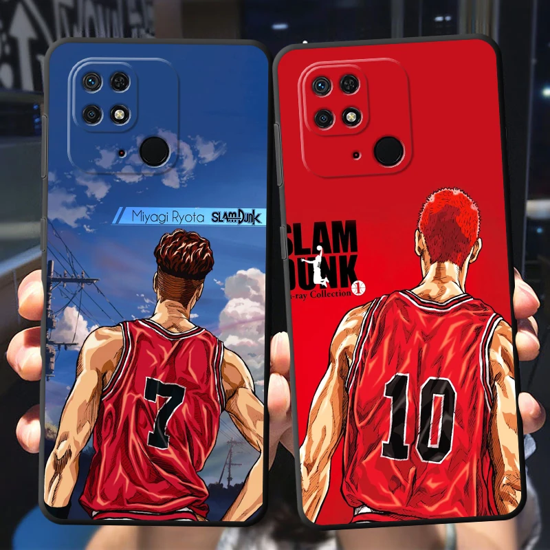 

Anime Slam Dunk Funda for Xiaomi Redmi Note 13 Pro 5G 12 12S 11 11S 10 10S 9 9S 9T 8 7 8T Phone Case Soft Cover