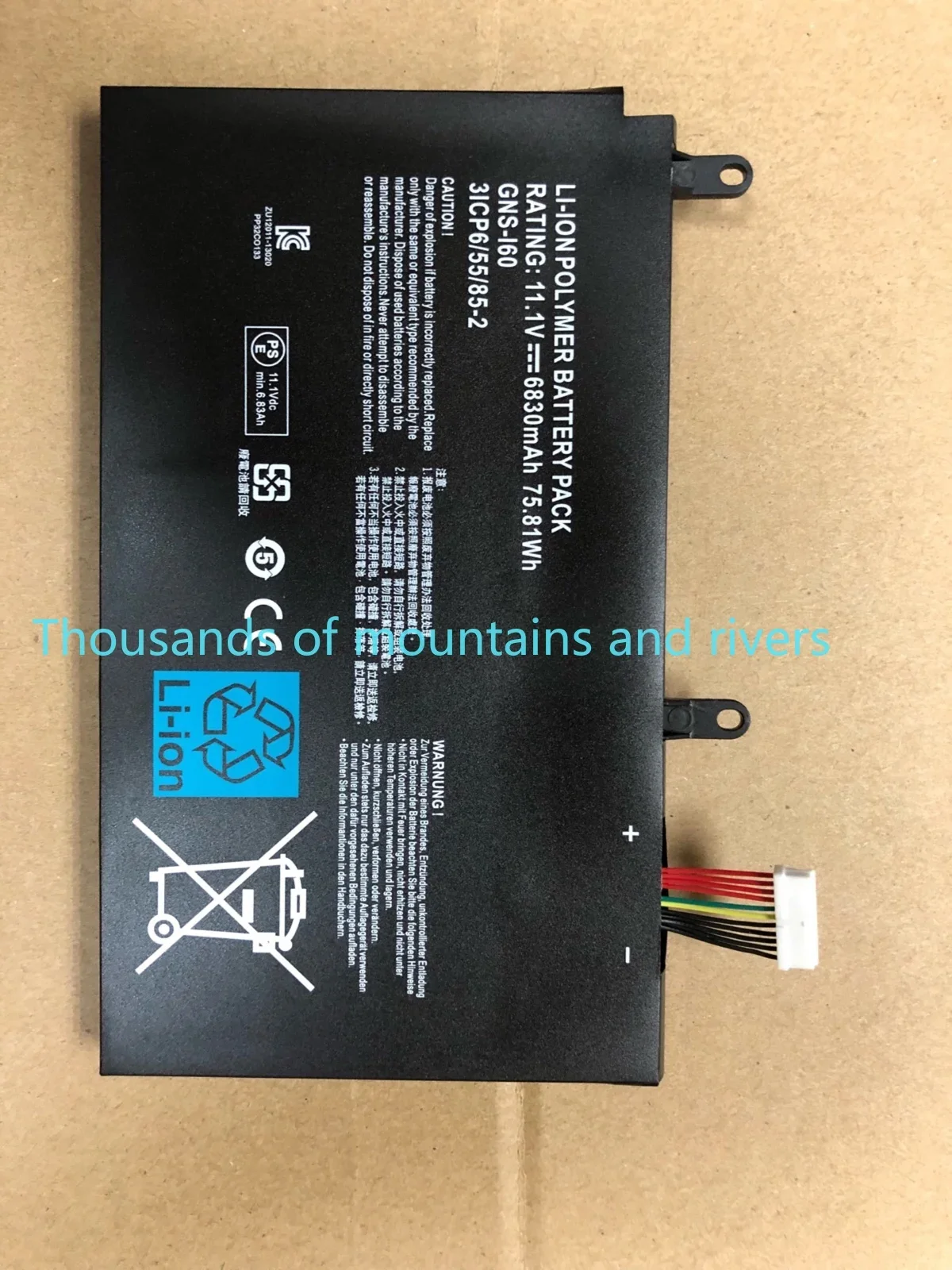 

New GNS-I60 Laptop Battery For GIGABYTE P35K P37X P57X P35G P35N P35W P35X P37W P57W 961TA010FA 31CP6/55/85-2 GNS-160