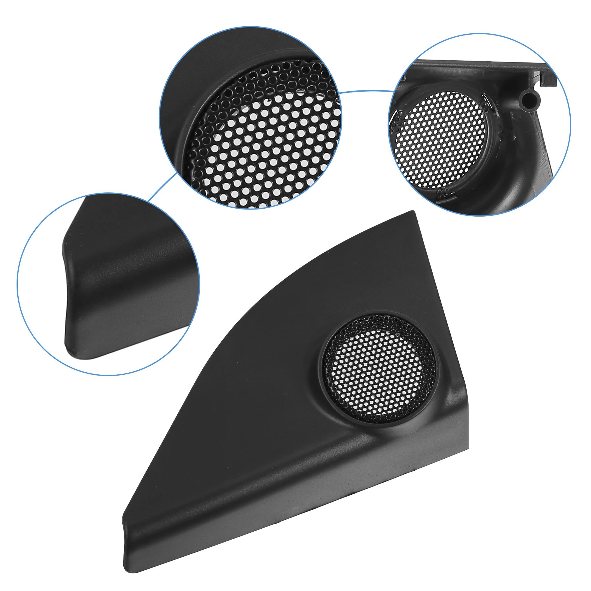 X Autohaux 1 Pair Car Door Tweeter Speaker Panel Cover Protector Grilles Frame Guard for Toyota RAV4 2013-2018 Audio Accessories