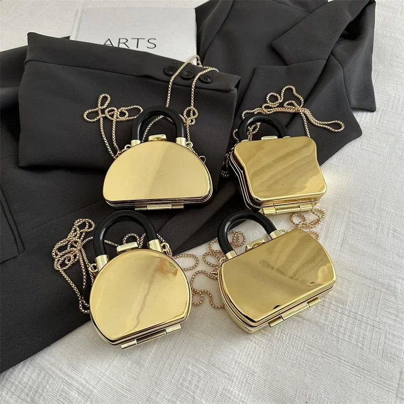 

Summer Fashion Solid Color Bright Face Sweet Shoulder Bag Fashionable Small Niche Design Super Popular Mini Chain Earphone Bag