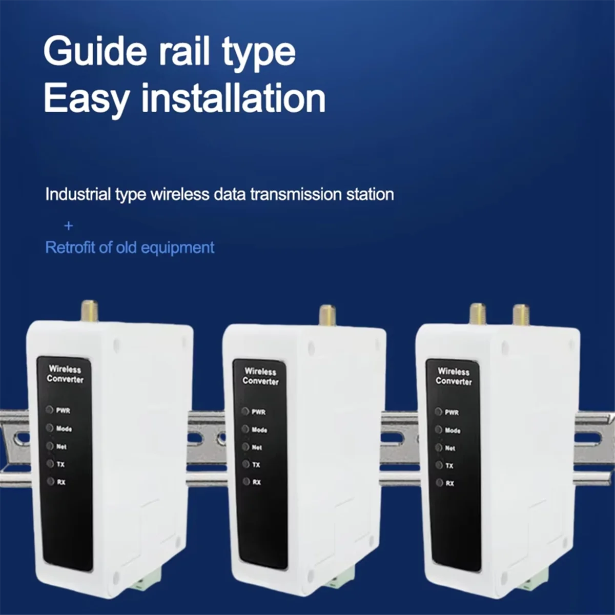 

AA25 RS485 Wireless Connector Module Networking Supports Multiple Protocols ESP32/ESP32-S3 Chips 470-490MHz 863-883MHz