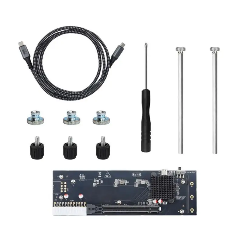 652F USB4.0 Type C External GPU Dock Fast Speed 40Gbps Supports RTX3060 GTX1060 Simp