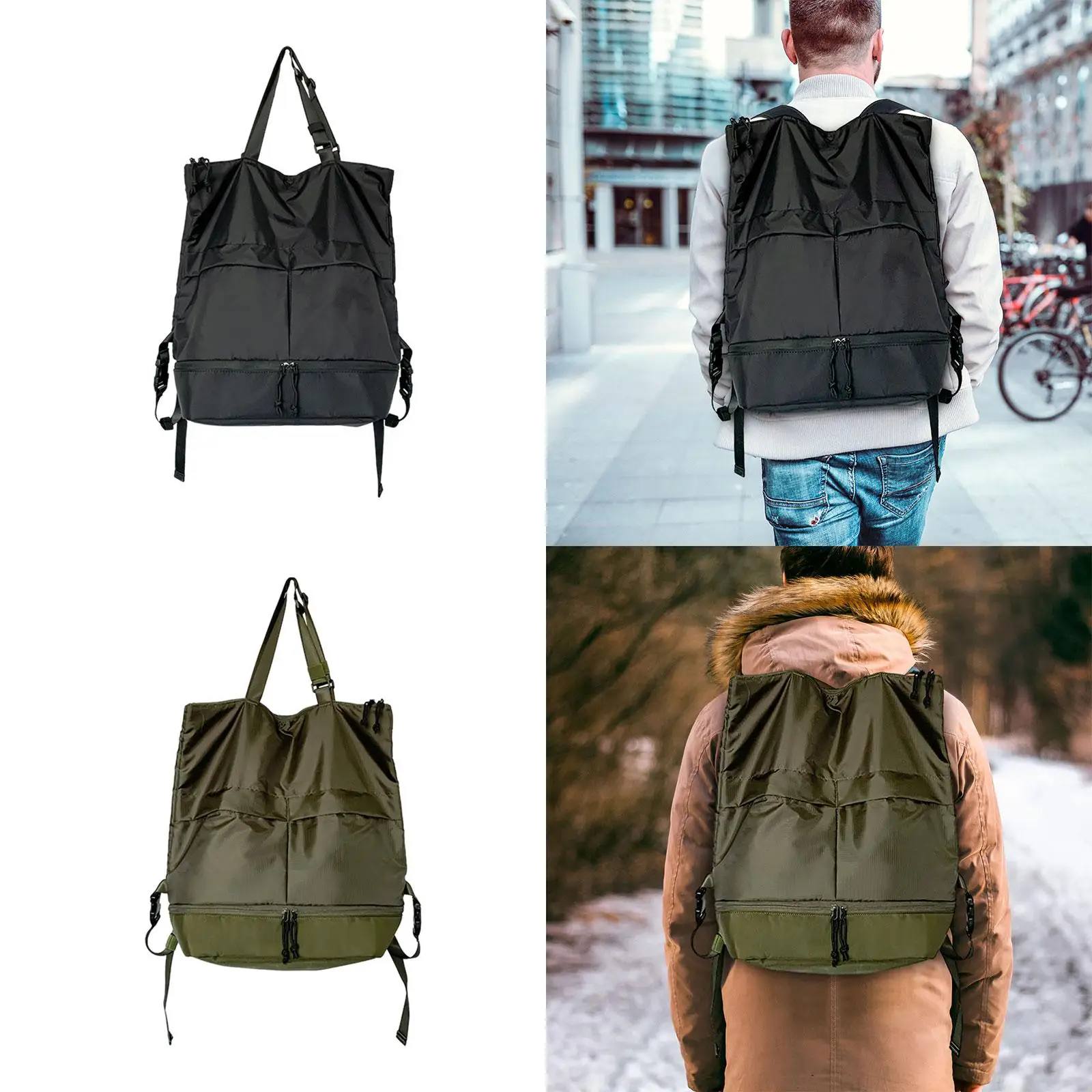 Backpack Fashion Trendy Casual Durable Portable Multiple Pockets Daypack for Hiking Climbing Outdoor Indoor Backpacking Party