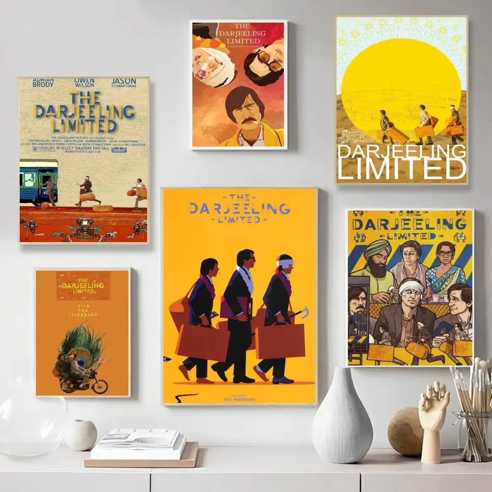 Classic Indie Movie T-The Darjeeling Limited Poster Wall Art Print Poster for Bedroom Living Room Home Decor Gift Artwork